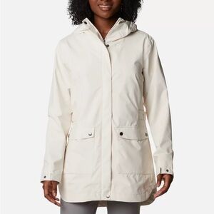 Columbia Beige Women's Here and There Casual Rain Trench